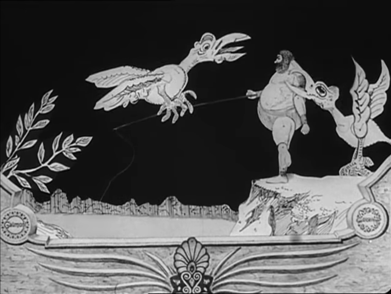 Aves del estínfalo. Foto por Émile Cohl. Wikimedia Commons.