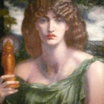 Mnemósine. Photo Ad Meskens of a painting by Gabriel Dante Rosetti. Wikimedia Commons.