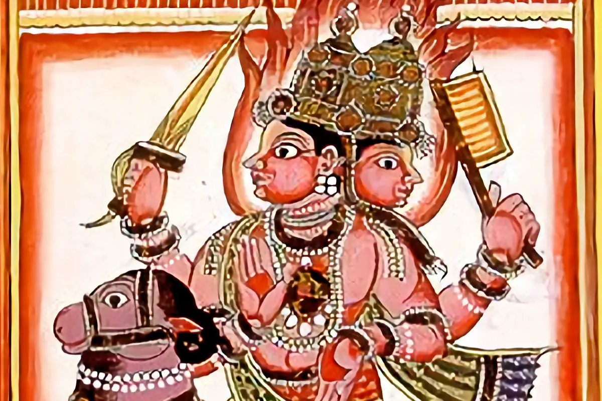 ▷ DIOS AGNI » Dios védico del fuego de los hinduistas