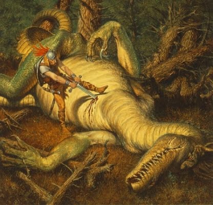 beowulf mata al dragon