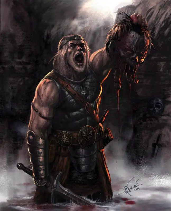 Beowulf 1 cabeza de grendel