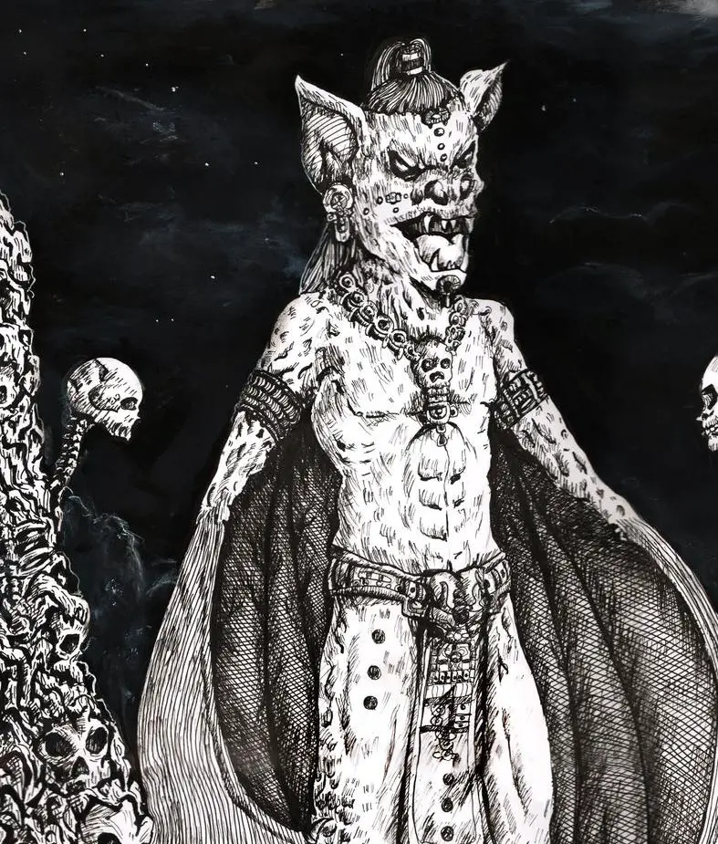 Criaturas Mitológicas Mayas 6 vampiro de fuego maya