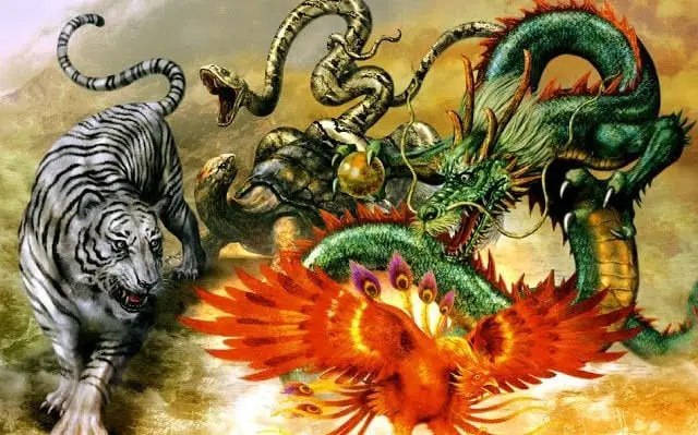 Seres Mitológicos Japoneses 1 cuatro seres sagrados japoneses