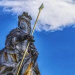 statue of minerva, giuseppe volpini, schleissheim
