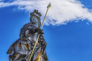 statue of minerva, giuseppe volpini, schleissheim